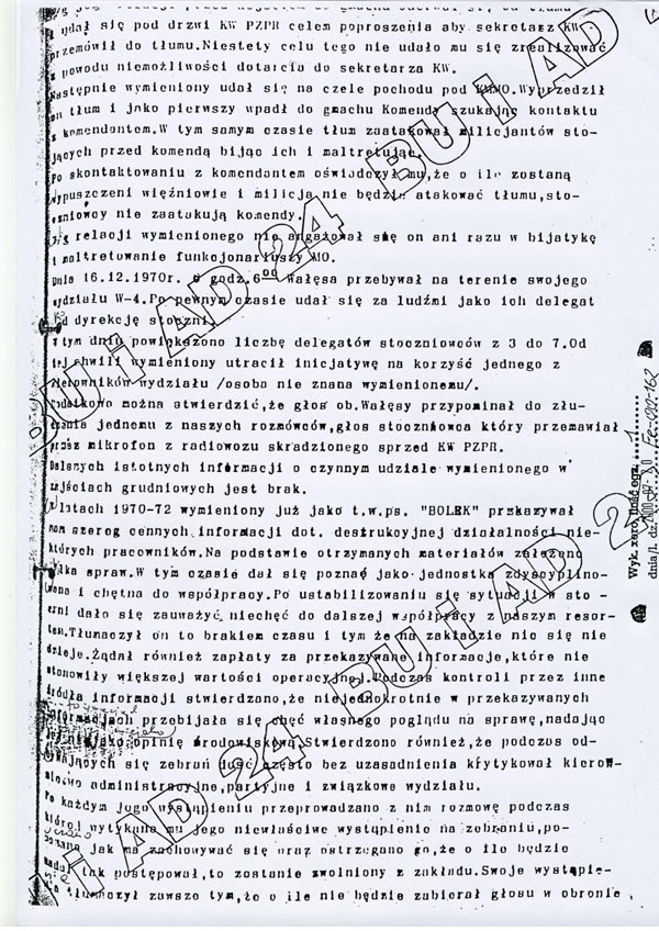 LECH WASA - DOK. IPN